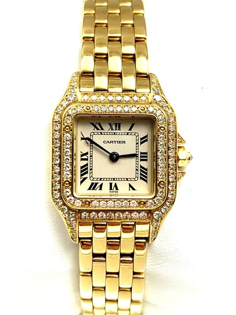 cartier watch with diamond bezel|cartier watches with diamonds price.